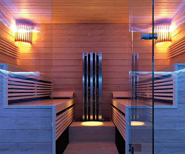 KOERNER Sauna Laureus mit Glasfront