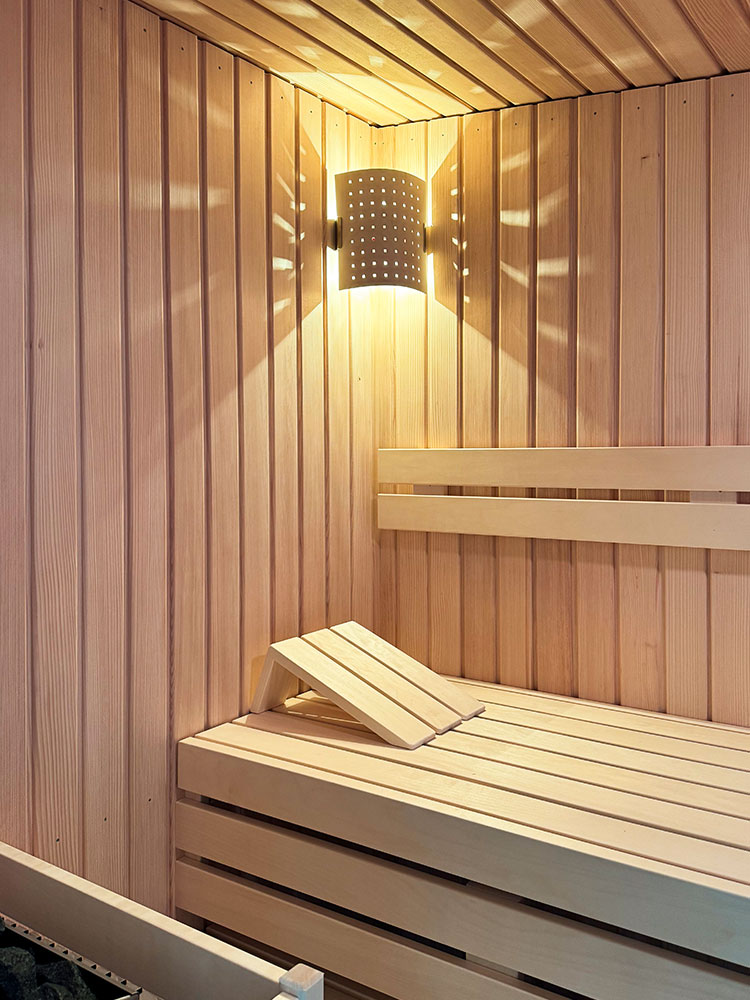 Individuelle Sauna in Dachgaube